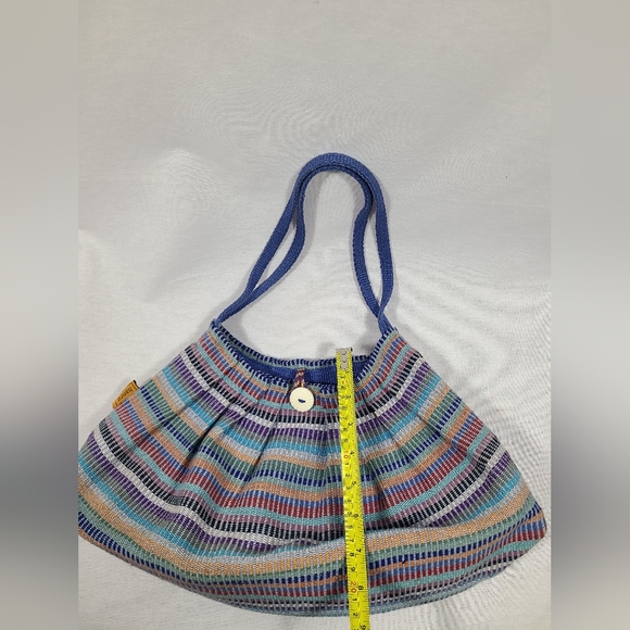 Hamro fair-trade hand loomed knit bohemian bag with matching clutch - Picture 3 of 7